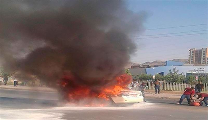 بە هۆی خراپی بەنزین لە هەولێر 103ئۆتۆمبێل سووتاون